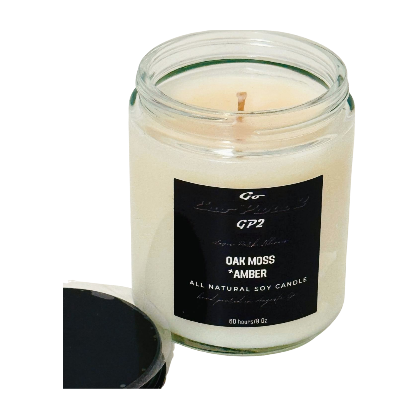 8 oz. All Natural Soy Candle in Oak Moss and Amber