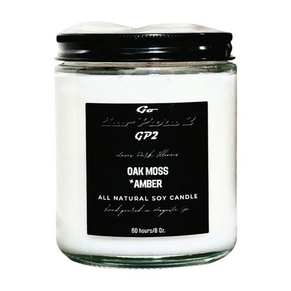 Oak Moss and Amber All Natural Soy Candles