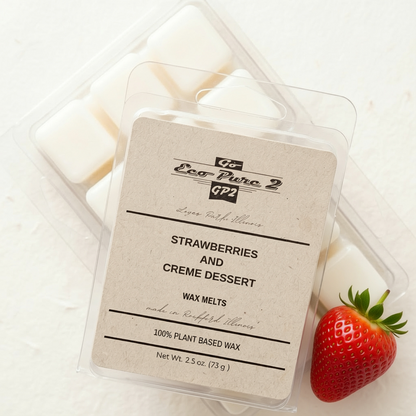 Strawberries and Creme Dessert - 100% Plant Based Wax