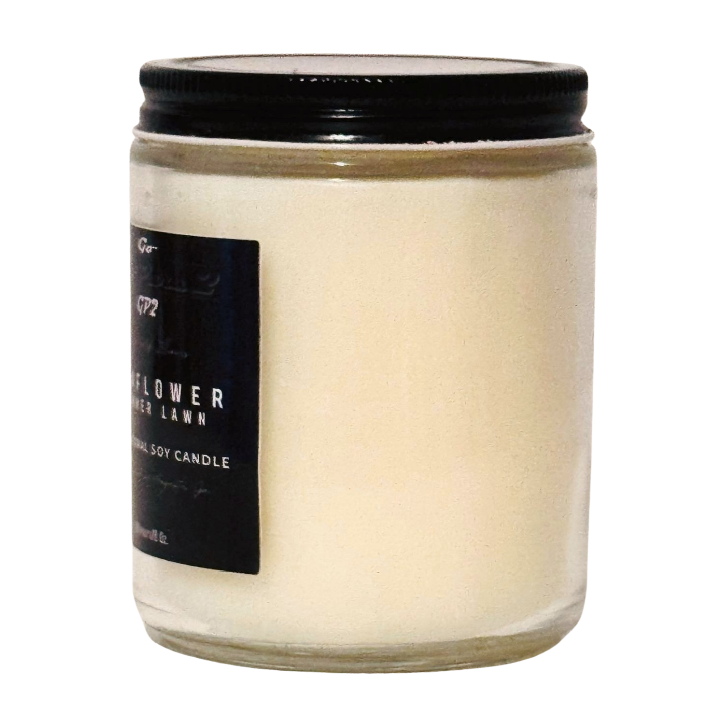 8 oz. All natural soy candle in Sunflower and Summer Lawn